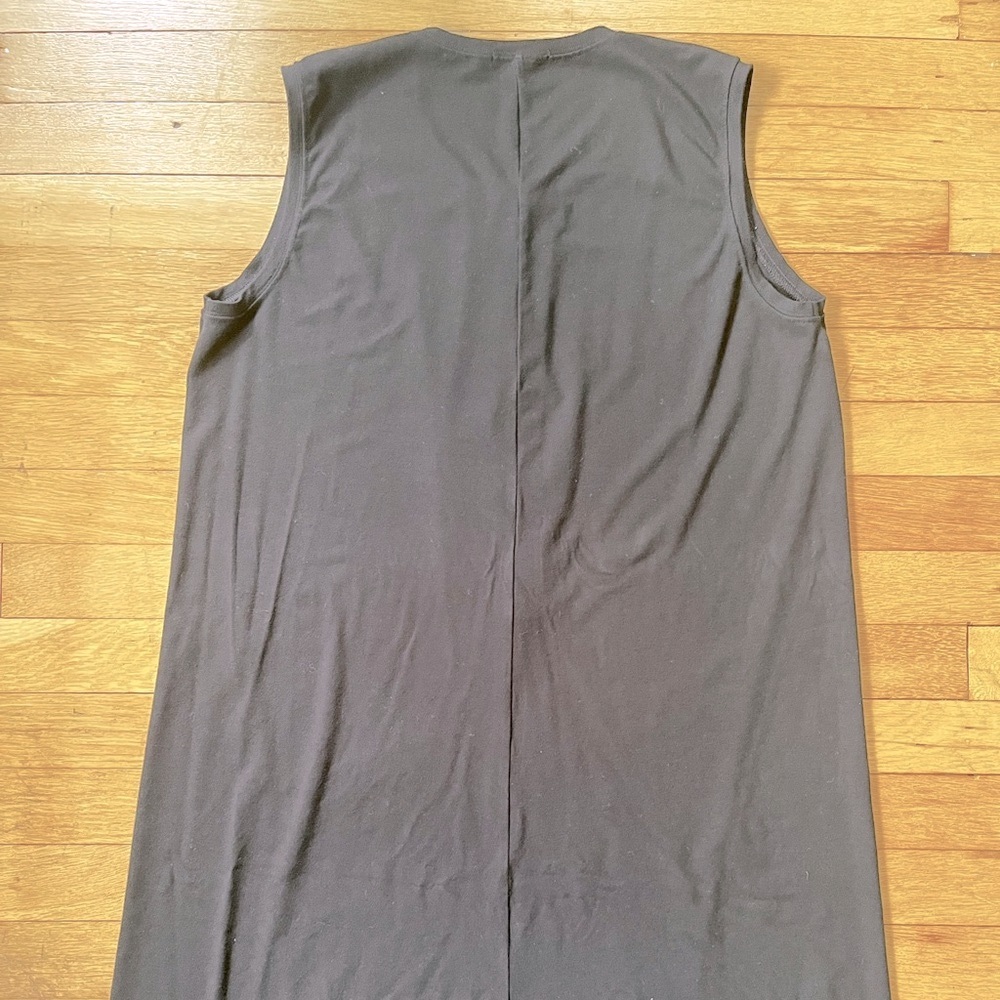 Sleeveless Dropcrotch Black Jumpsuit - Picture 7 of 7